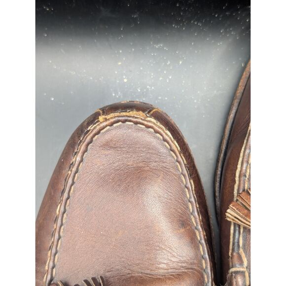 Allen Edmonds Kingfield Leather Tassel Loafers Brown Men\'s Size 13 D main image 13